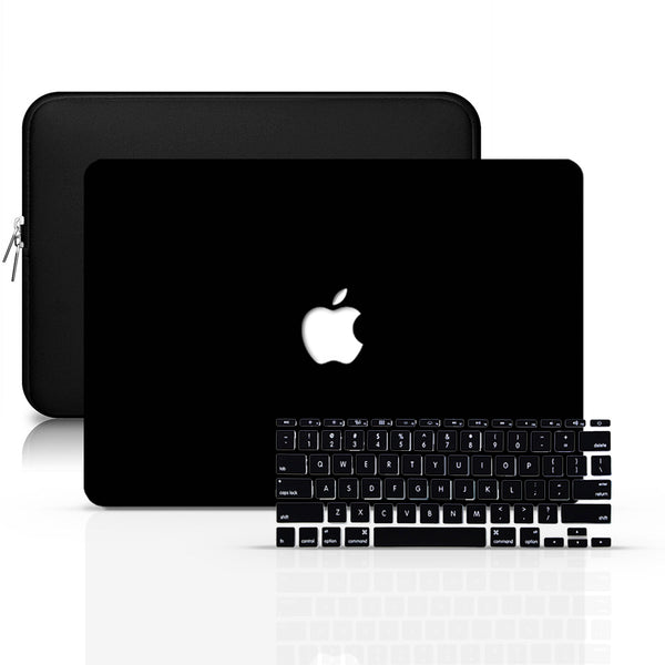 MacBook ケース セット - 保護マット ブラック
