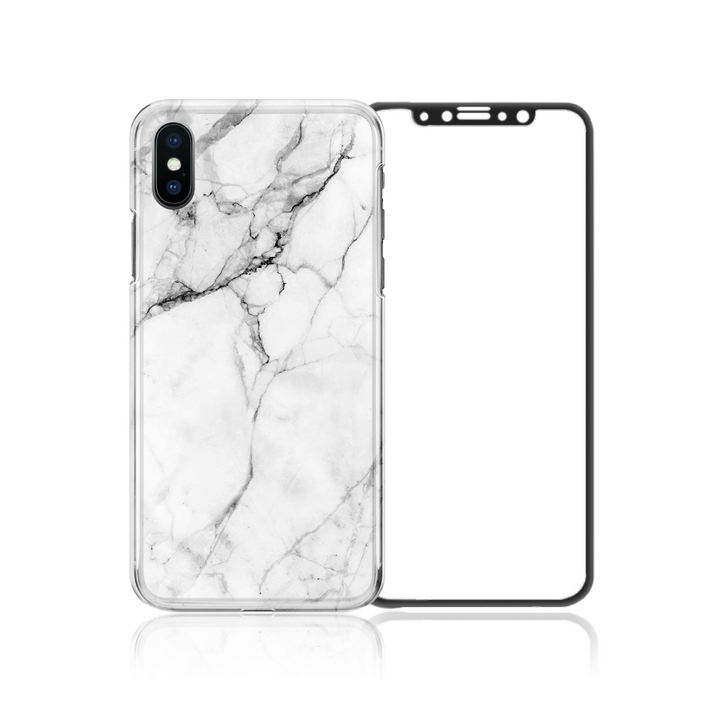 iPhone XS/Xs Mas/XR Package - White Marble - colourbanana