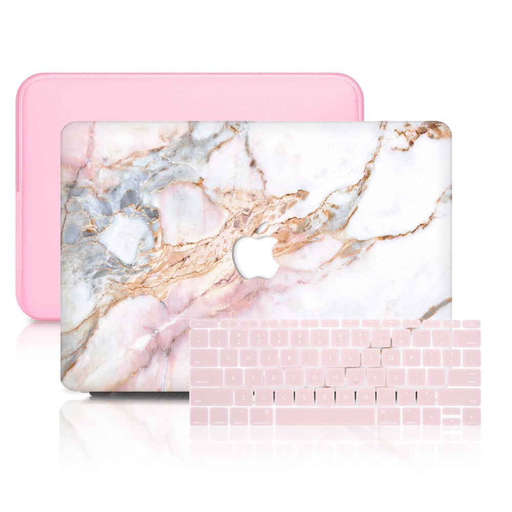 MacBook 保護殼套裝 - 保護星紋大理石紋