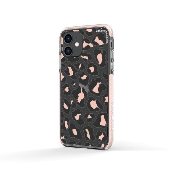 iPhone Case - Blush Rose Black Leopard