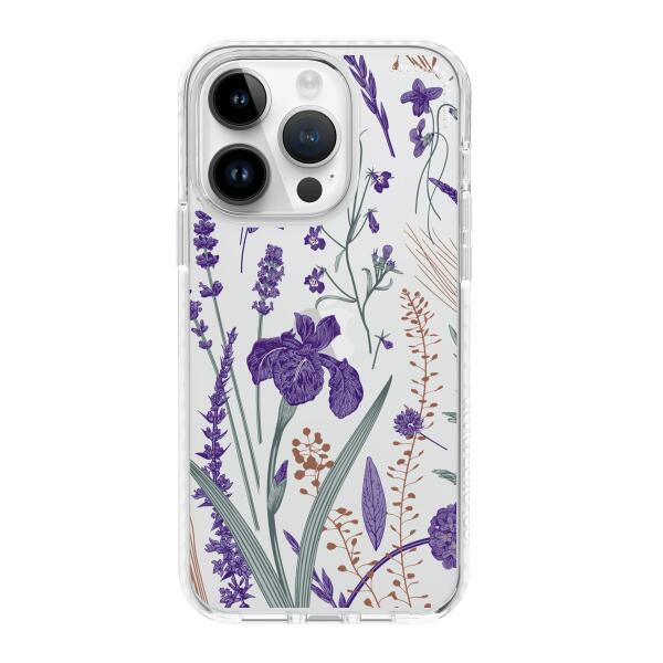 iPhone 手機殼 - 紫色花卉