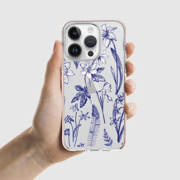iPhone Case - Floral Silhouettes