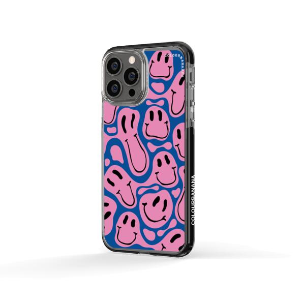 iPhone Case - Pink Melted Smiley Face