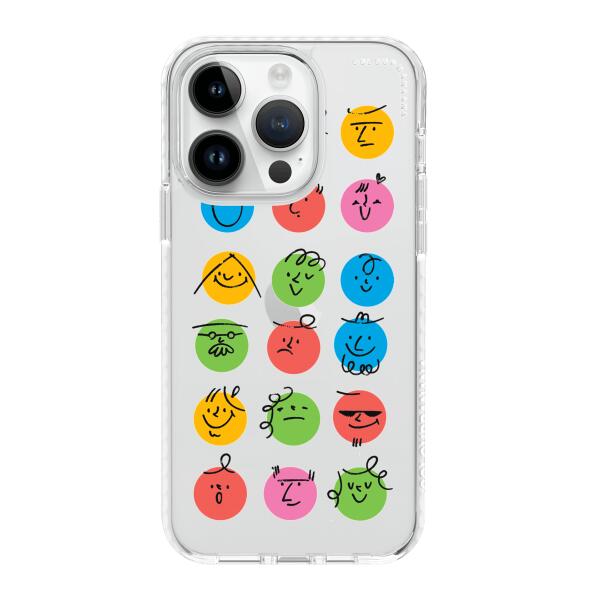 iPhone 手機殼 - 彩色面孔套裝