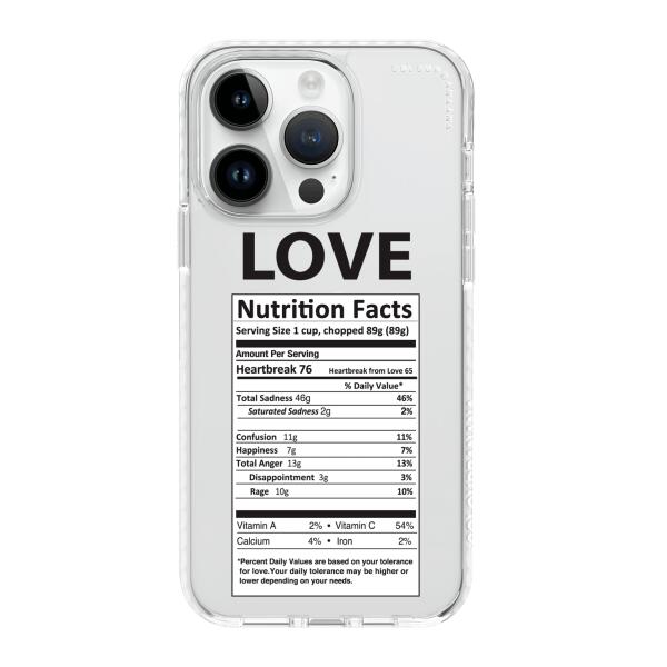 iPhoneケース - 愛の栄養成分表