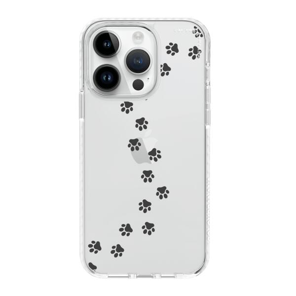 iPhoneケース - 犬の足跡