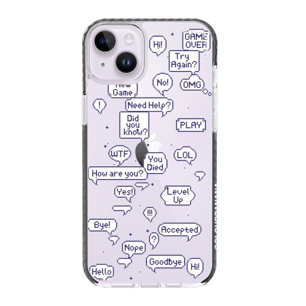iPhone Case - Pixel Speech Bubbles