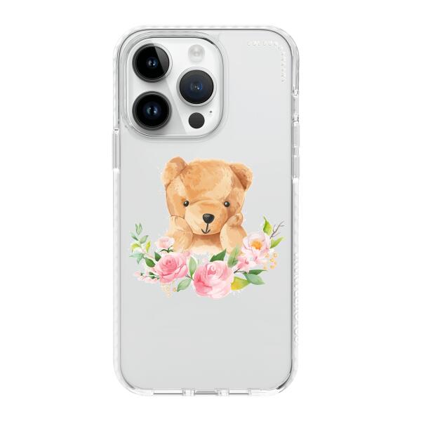 iPhone 手機殼 - 熊和花環