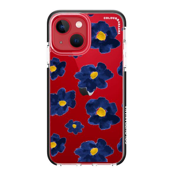 iPhone Case - Deep Blue Flowers