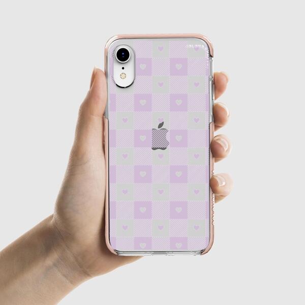 iPhone Case - Pastel Lilac And Off White