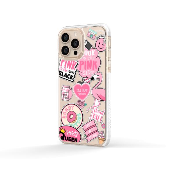iPhone Case - Cute Pink Badges
