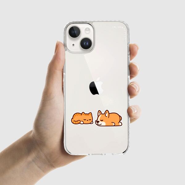 iPhone Case - Corgi Puppy And Kitten