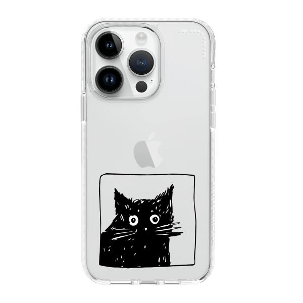 iPhone 手機殼 - 驚奇黑貓