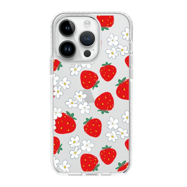 iPhone 手機殼 - 花園草莓