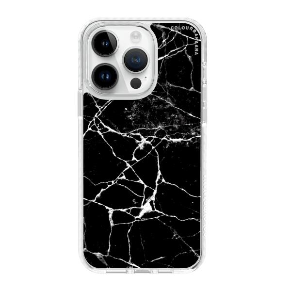 iPhone 手機殼 - 黑色大理石紋