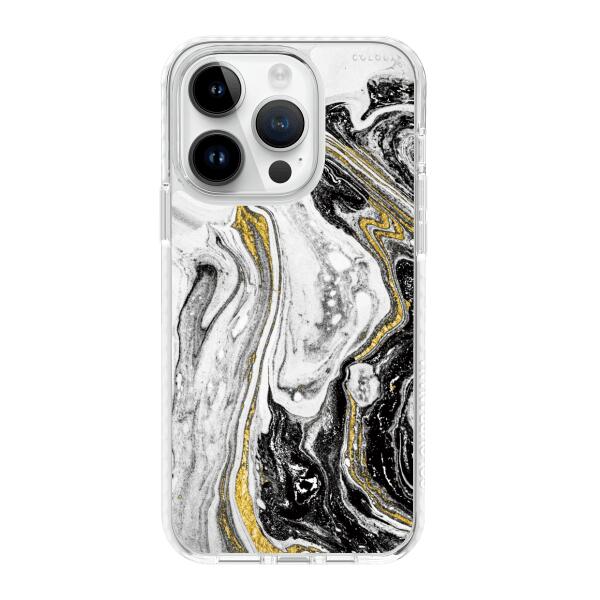 iPhone 手機殼 - 液體油漆漩渦大理石
