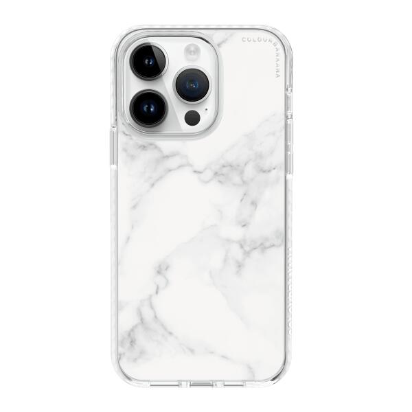 iPhone 手機殼 - 白色大理石紋
