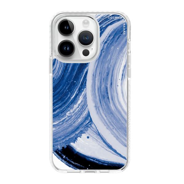 iPhone 手機殼 - 藍色漩渦