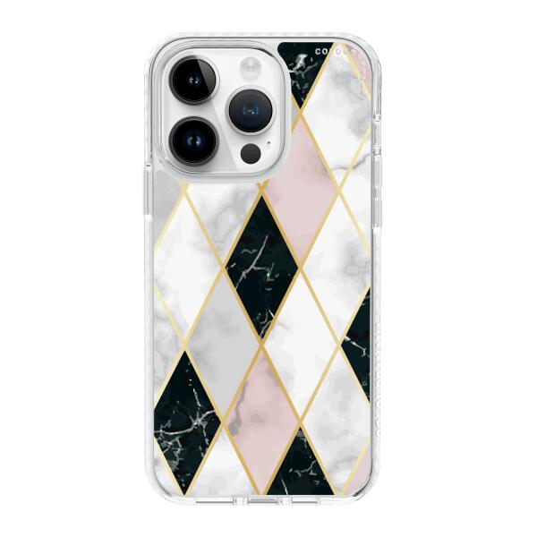 iPhone 手機殼 - 粉色大理石紋