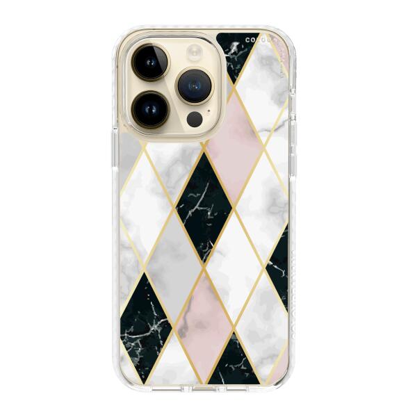 iPhone 手機殼 - 粉色大理石紋