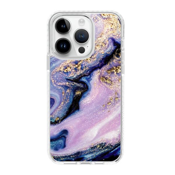 iPhone 手機殼 - 紫色大理石紋