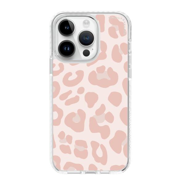 iPhone 手機殼 - 草莓粉色奶牛印花