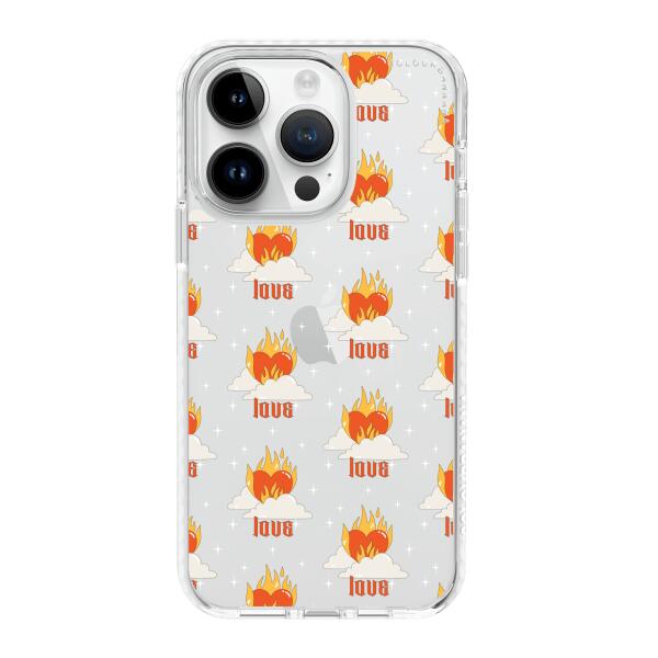 iPhone Case - Love Heart With Flames