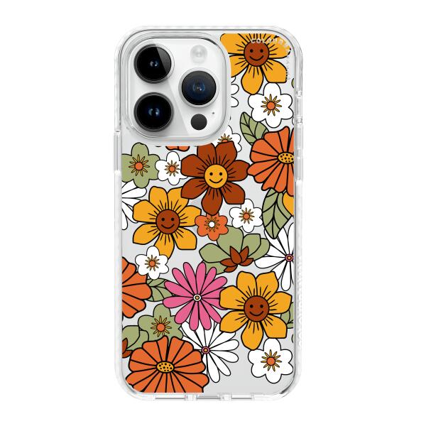 iPhone 手機殼 - 復古花卉 70 年代