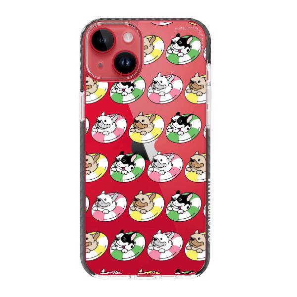 iPhone Case - Dogs with Pool Floats