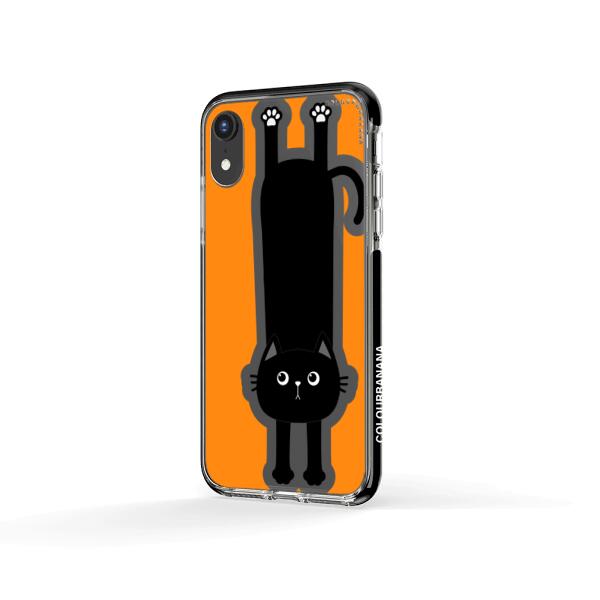 iPhone Case - Black Cat Holding On