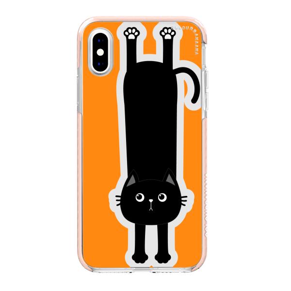 iPhone Case - Black Cat Holding On