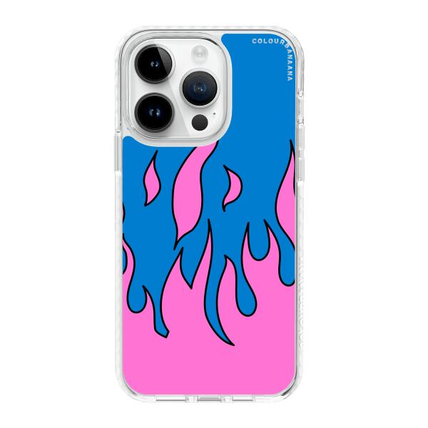 iPhoneケース - ピンクの炎