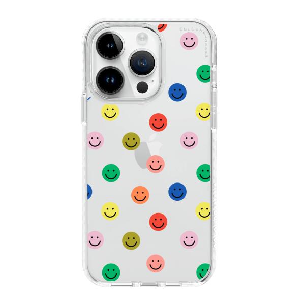 iPhone 手機殼 - 多色笑臉