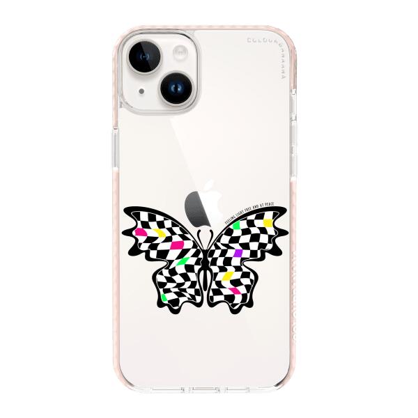 iPhone Case - Checkered Butterfly