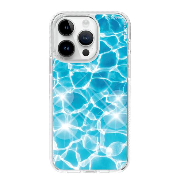 iPhone 手機殼 - 波浪天藍色