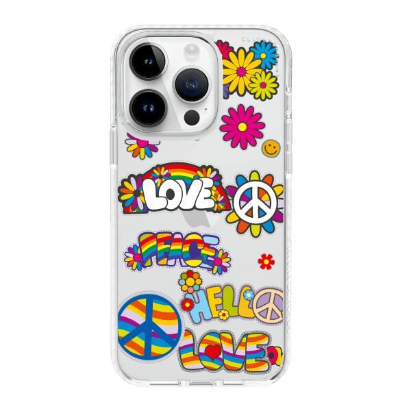 iPhoneケース - 平和と愛