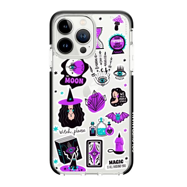 iPhoneケース - 紫の魔女