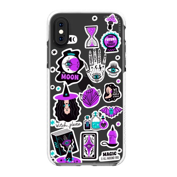 iPhoneケース - 紫の魔女