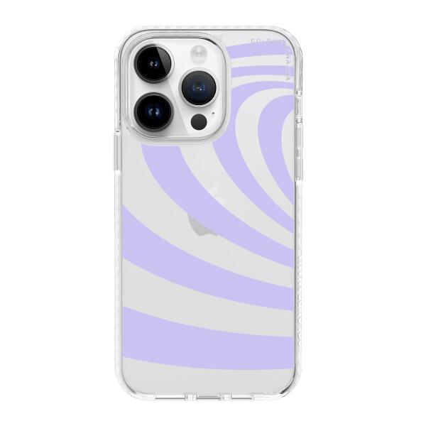 iPhone 手機殼 - 紫色螺旋