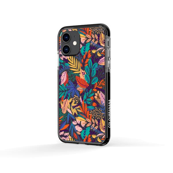 iPhone 手機殼 - 亮色熱帶樹葉