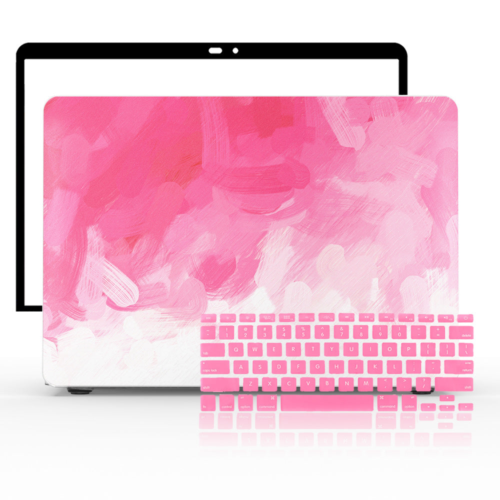 MacBook Case Set - 360 Pink Splash - colourbanana