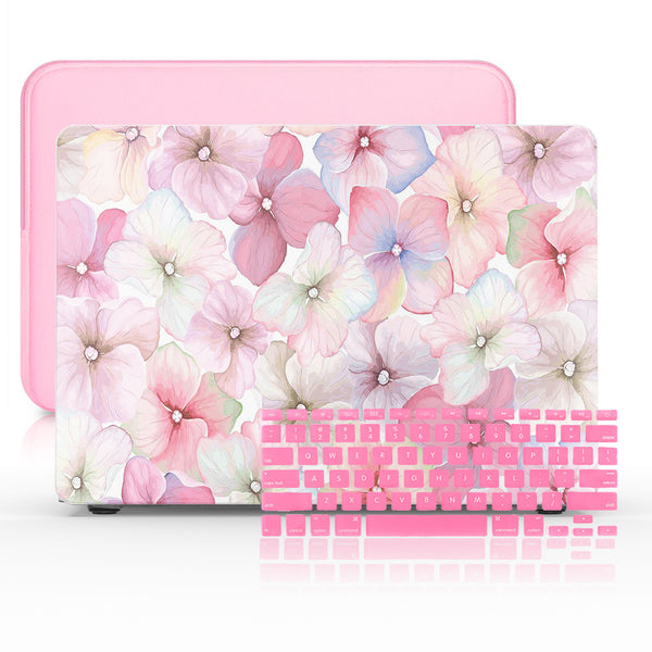 MacBook Case Set - Protective Pastel Blossom Flower - colourbanana