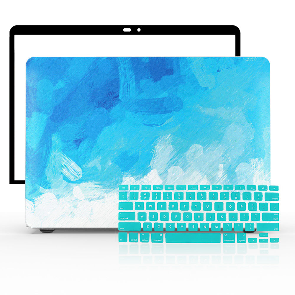 MacBook Case Set - 360 Blue Splash - colourbanana