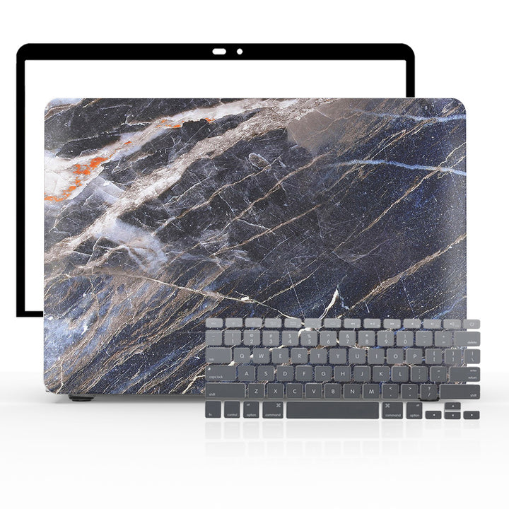 Macbook Case Set - 360 Manhattan Honed Marble - colourbanana