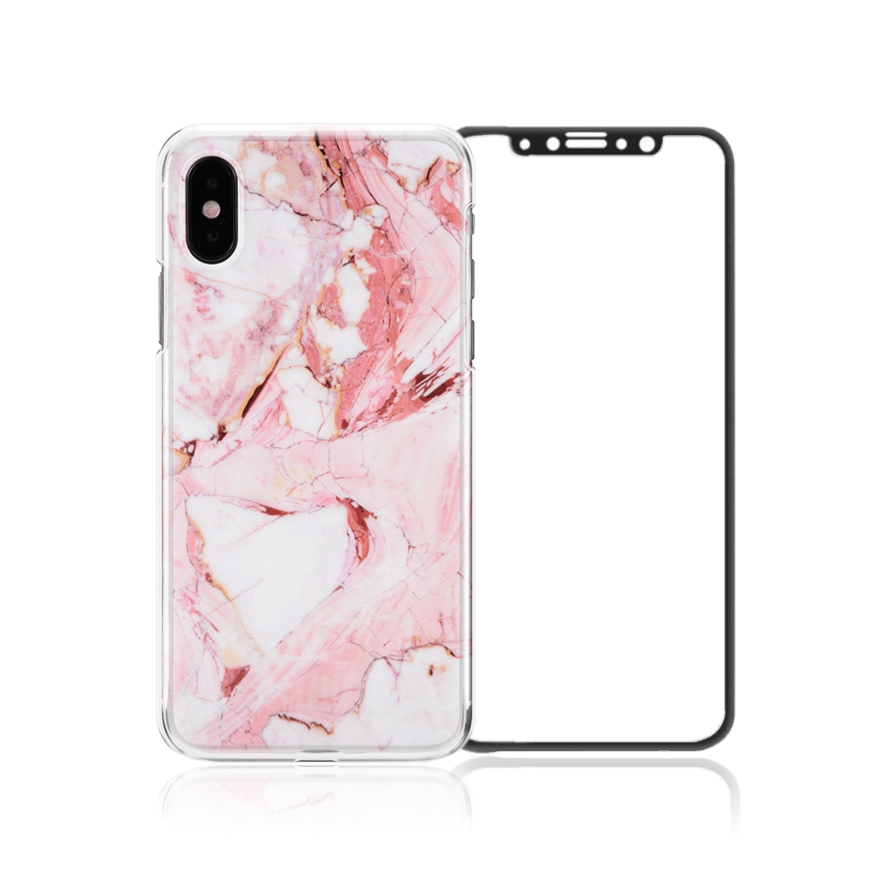 iPhone XS/Xs Mas/XR Package - Red Marble - colourbanana