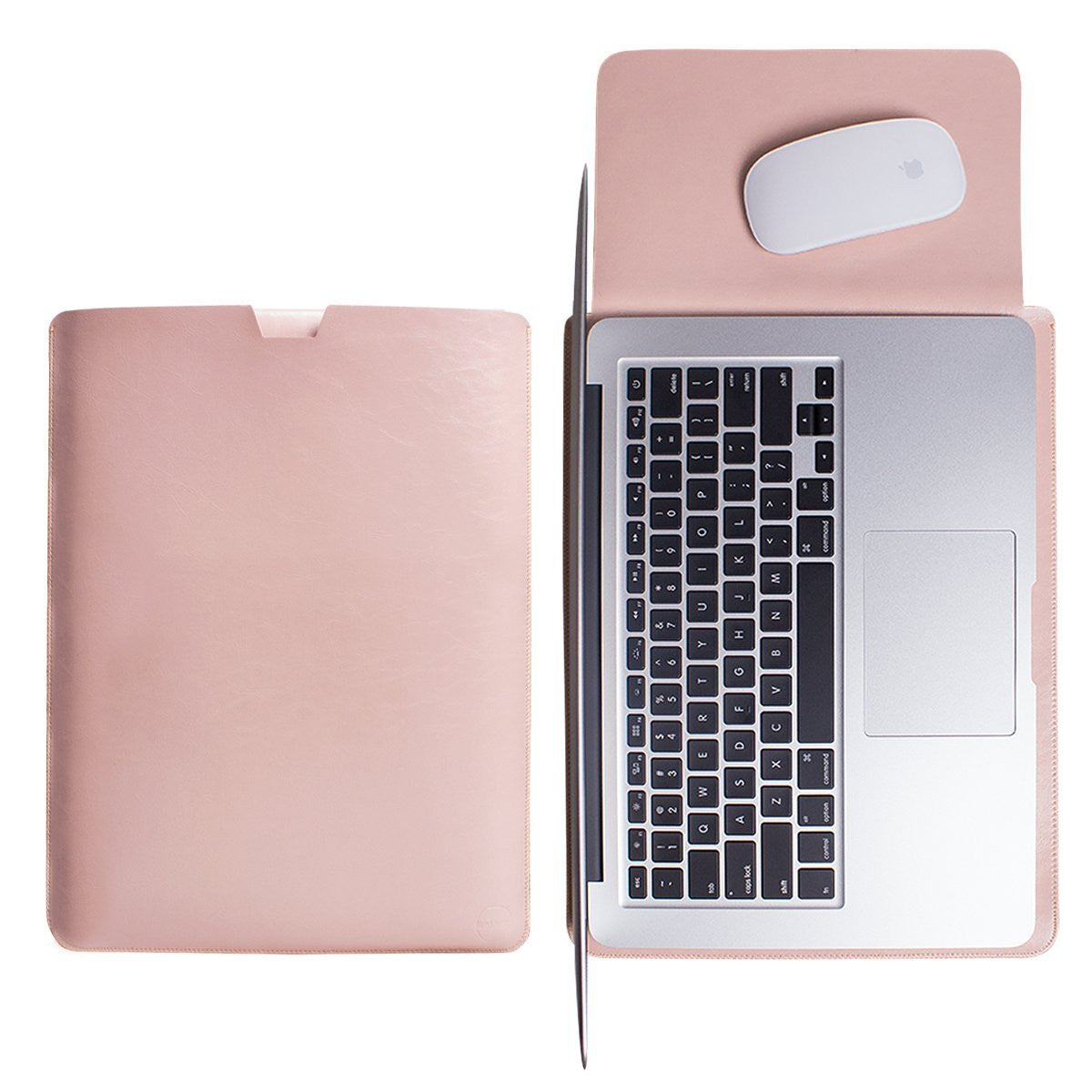 Macbook Leather Sleeve Cover - Pink