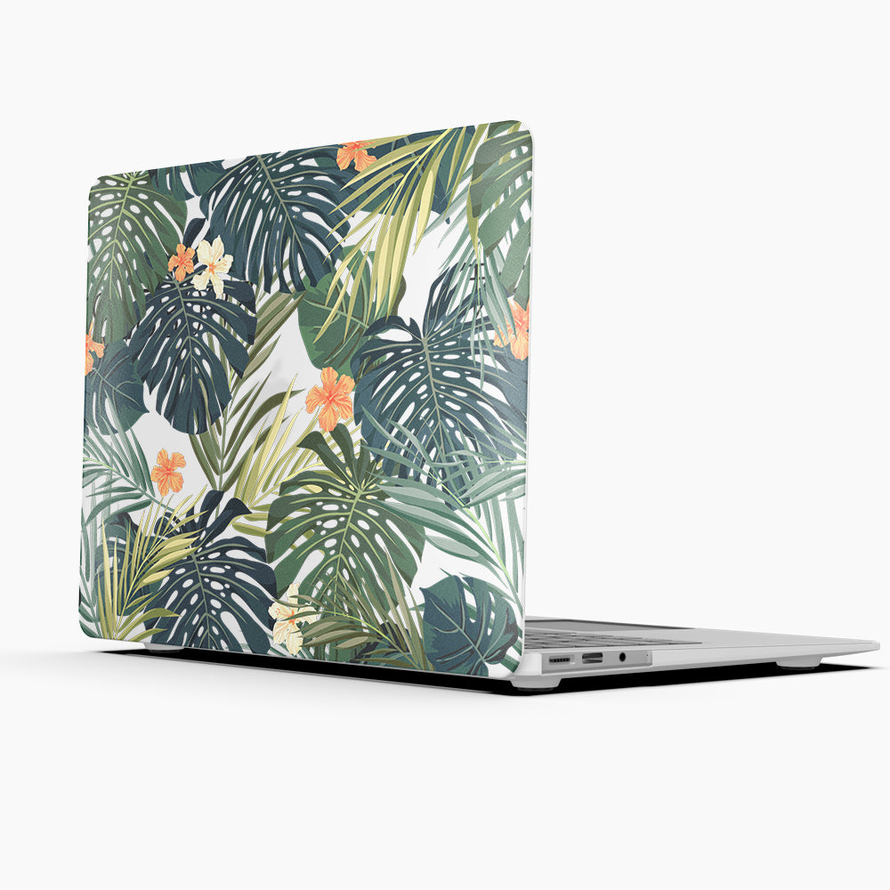 Macbook Case-Hawaiian Tropical Palm Leaves-colourbanana