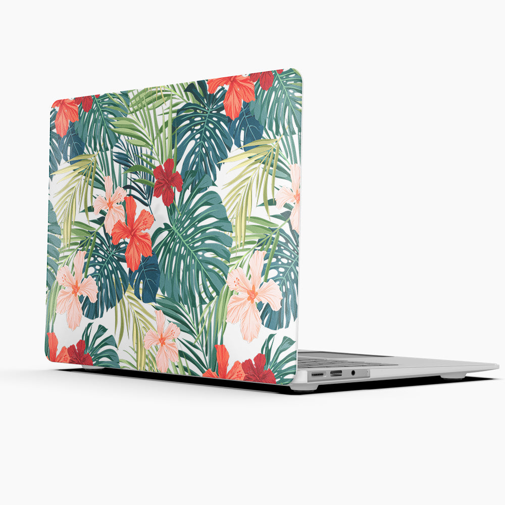 Macbook Case-Hawaiian Tropical Flowers-colourbanana