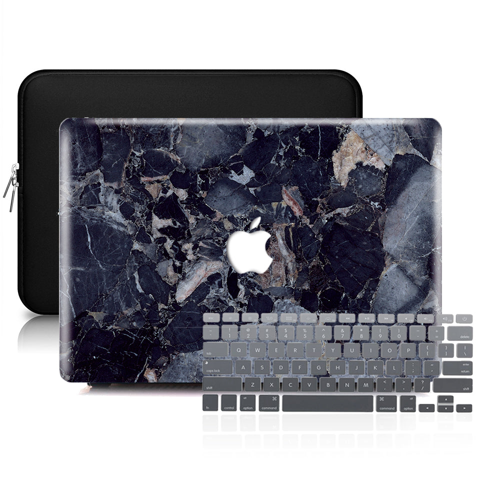 Macbook Case Set - Protective Ancient Blue Marble - colourbanana