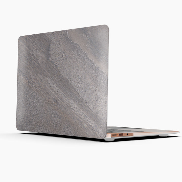 Macbook Case-Grey Matte Marble-colourbanana